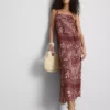 Paula echevarría paisley column midi dress