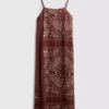 Paula echevarría paisley column midi dress