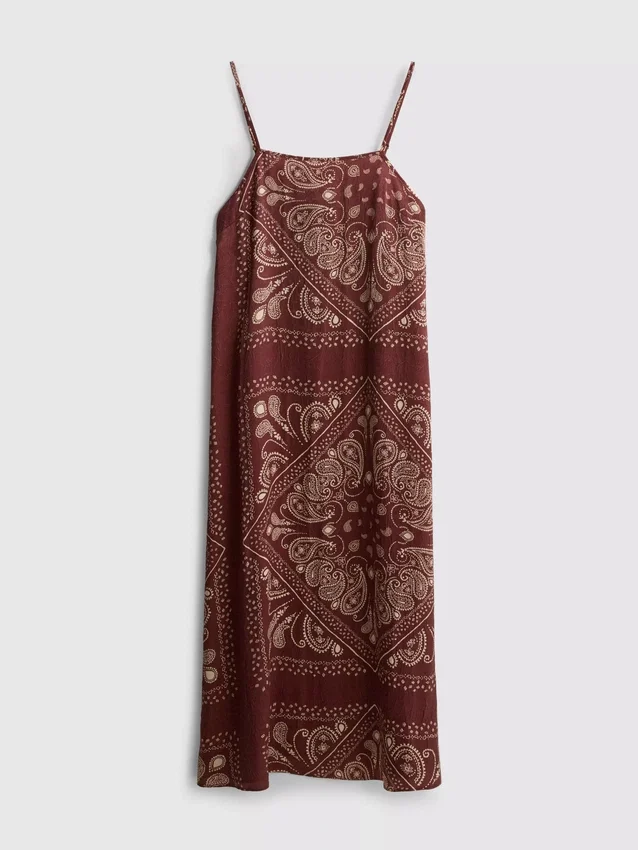 Paula echevarría paisley column midi dress