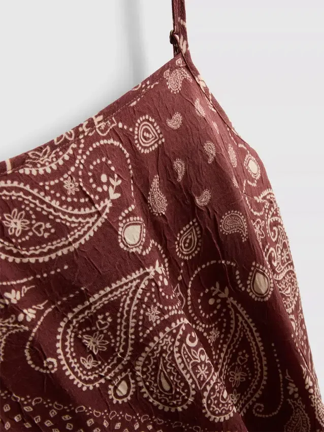 Paula echevarría paisley column midi dress