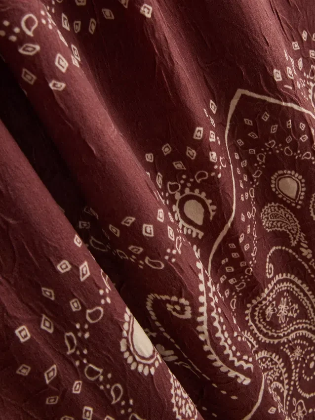 Paula echevarría paisley column midi dress