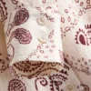 Paula echevarría paisley crushed satin button-up shirt