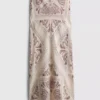 Paula echevarría printed satin bias maxi skirt