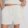 Paula echevarría relaxed crinkle shorts