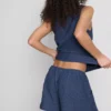 Paula echevarría relaxed crinkle shorts