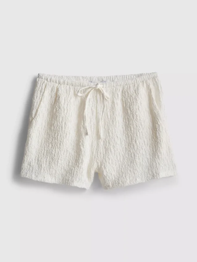 Paula echevarría relaxed crinkle shorts