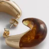Paula echevarría resin drop hoops