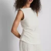 Paula echevarría ruched crinkle tank top