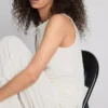 Paula echevarría ruched crinkle tank top