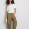 Paula echevarría ruched off-shoulder top