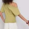 Paula echevarría ruched off-shoulder top