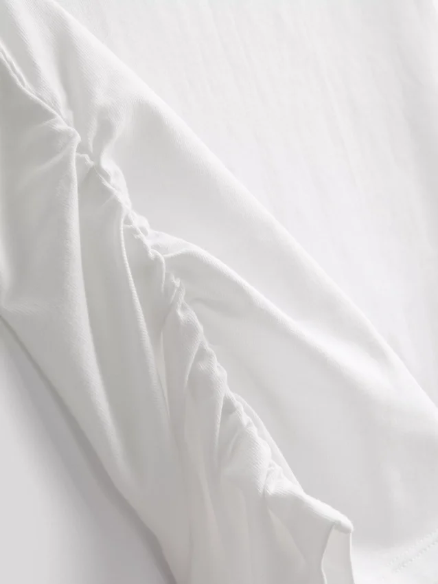Paula echevarría ruched off-shoulder top