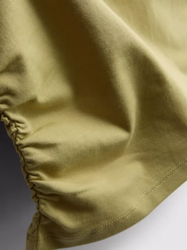 Paula echevarría ruched off-shoulder top