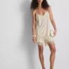 Paula echevarría satin lace-trim cami top