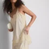 Paula echevarría satin lace-trim cami top