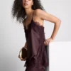 Paula echevarría satin lace-trim cami top