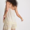 Paula echevarría satin lace-trim cami top