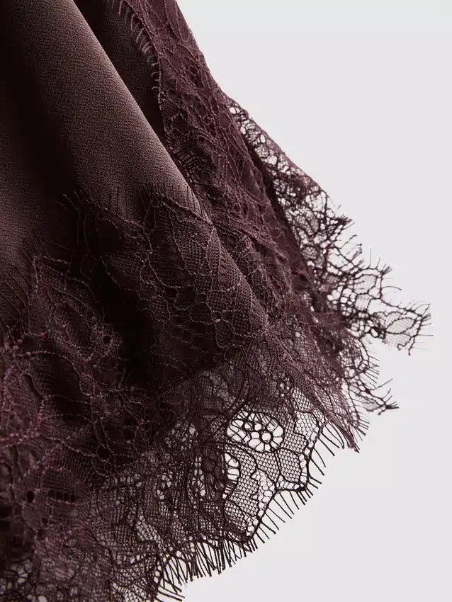 Paula echevarría satin lace-trim cami top