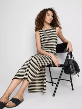 Paula echevarría sleeveless bodycon midaxi dress
