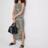 Paula echevarría sleeveless bodycon midaxi dress