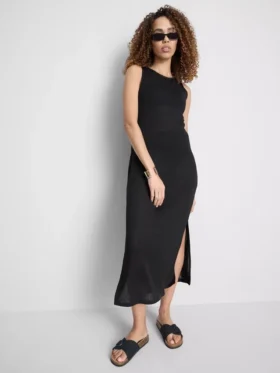 Paula echevarría sleeveless bodycon midaxi dress