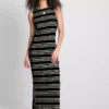 Paula echevarría sleeveless bodycon midaxi dress