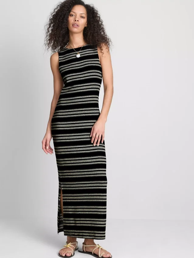 Paula echevarría sleeveless bodycon midaxi dress