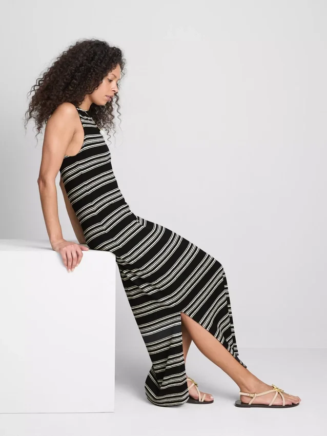 Paula echevarría sleeveless bodycon midaxi dress
