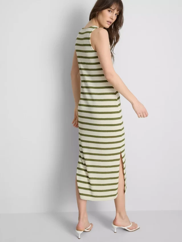 Paula echevarría sleeveless bodycon midaxi dress