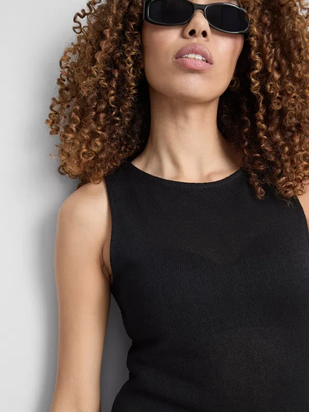 Paula echevarría sleeveless bodycon midaxi dress
