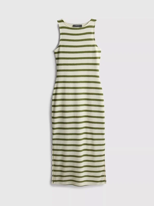 Paula echevarría sleeveless bodycon midaxi dress