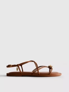 Paula echevarría strappy charm sandals