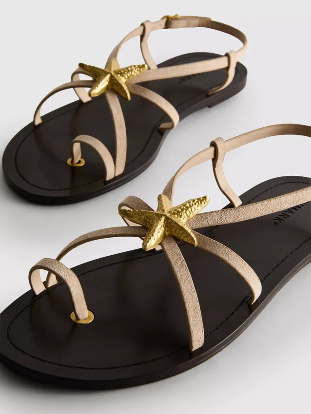 Paula echevarría strappy starfish sandals