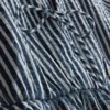 Paula echevarría striped seersucker puff-sleeve blouse