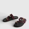 Paula echevarría studded footbed sandals
