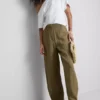 Paula echevarría textured barrel-leg pants