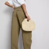 Paula echevarría textured barrel-leg pants