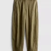 Paula echevarría textured barrel-leg pants