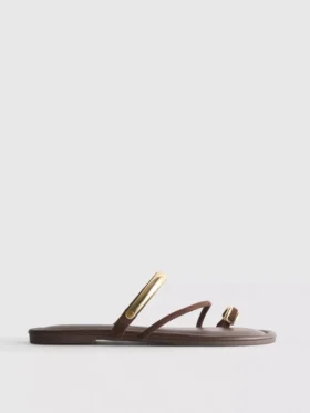 Paula echevarría toe post sandals