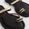 Paula echevarría toe post sandals