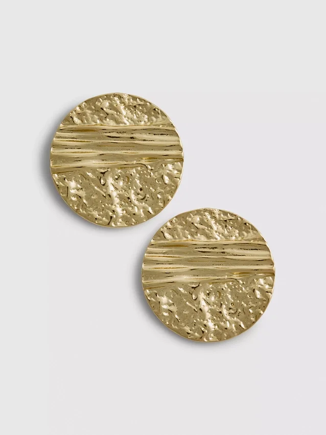 Paula echevarria textured disk studs
