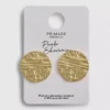 Paula echevarria textured disk studs