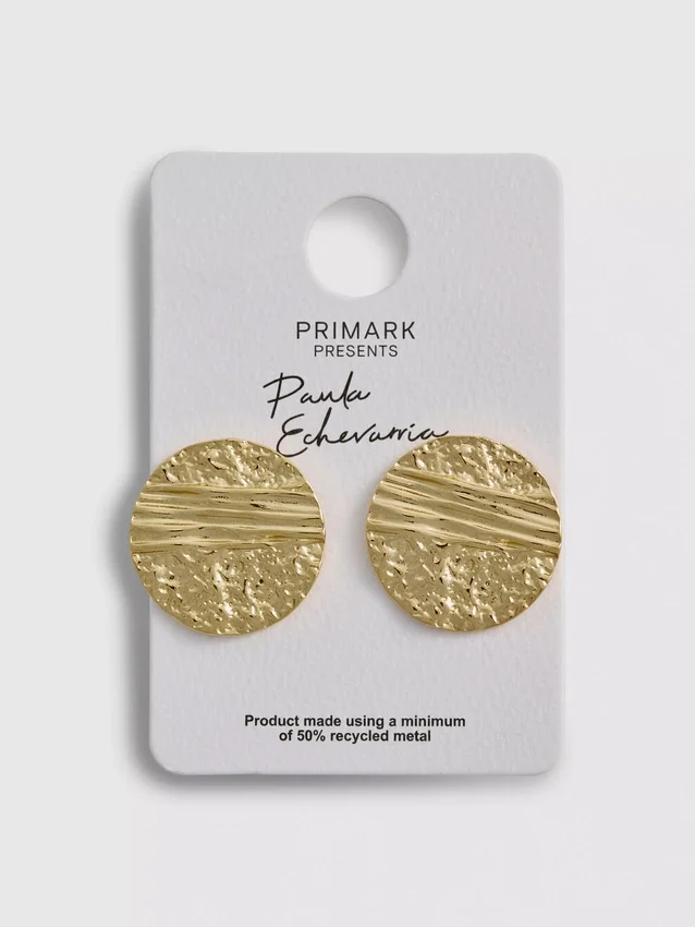 Paula echevarria textured disk studs
