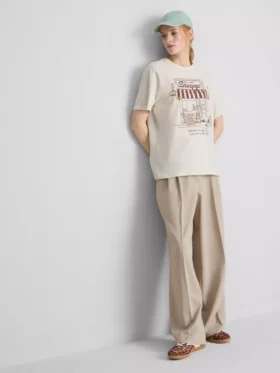 Peanuts snoopy cotton cafe t-shirt