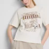 Peanuts snoopy cotton cafe t-shirt