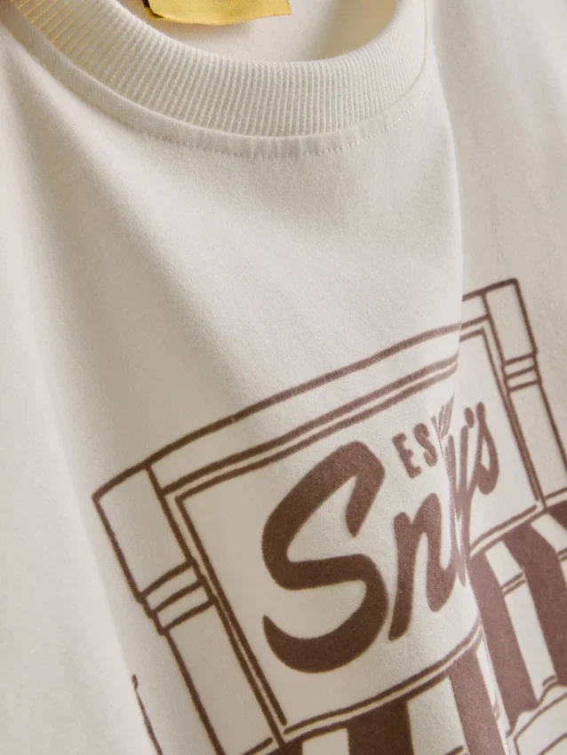 Peanuts snoopy cotton cafe t-shirt