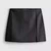 Pinstripe a-line mini skirt