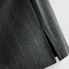 Pinstripe a-line mini skirt