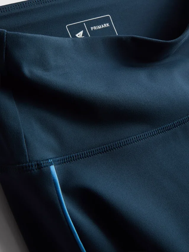 Pipe-detail smooth support active leggings