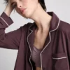 Piped jersey boyfriend pajamas